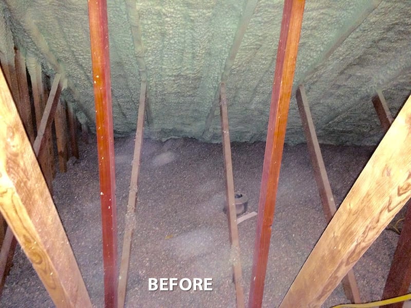 Energy Attic Insulation Removal in Dallas, Plano, Texas