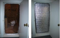attic door insulator, attic door insulation, save money on my electric bills